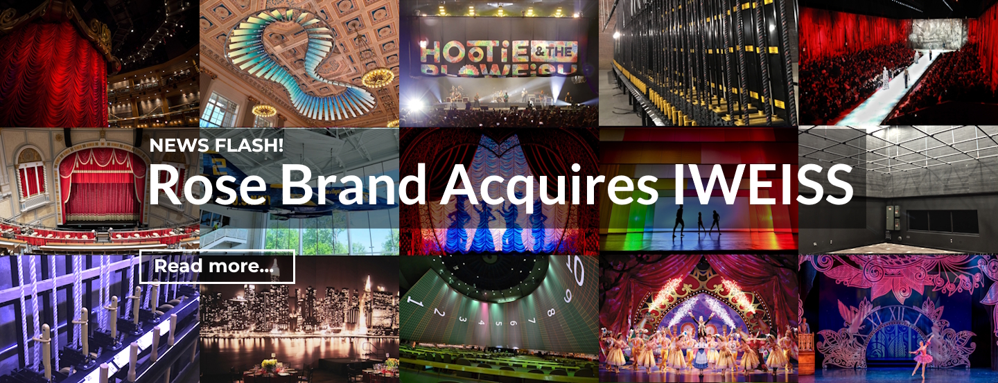 Rose Brand to Acquire IWEISS, Combining Theatrical Fabrics, Rigging, and Fabrication Under One Roof