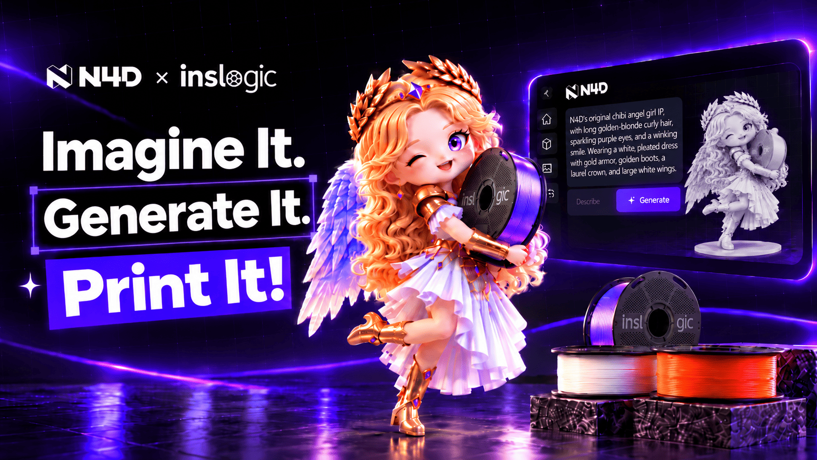 N4D and INSLOGIC Launch ‘Imagine It. Generate It. Print It’ Campaign