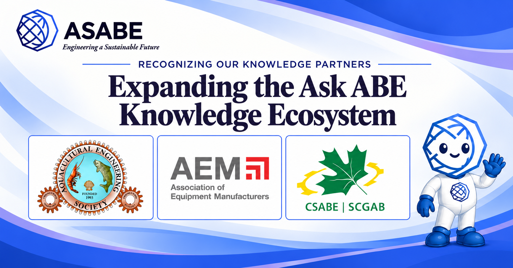 ASABE Recognizes Knowledge Partners Supporting Ask ABE