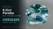 8.3-Carat Paraíba Tourmaline Sells for US$18,625 After $1 No-Reserve Start in Live Online Auction