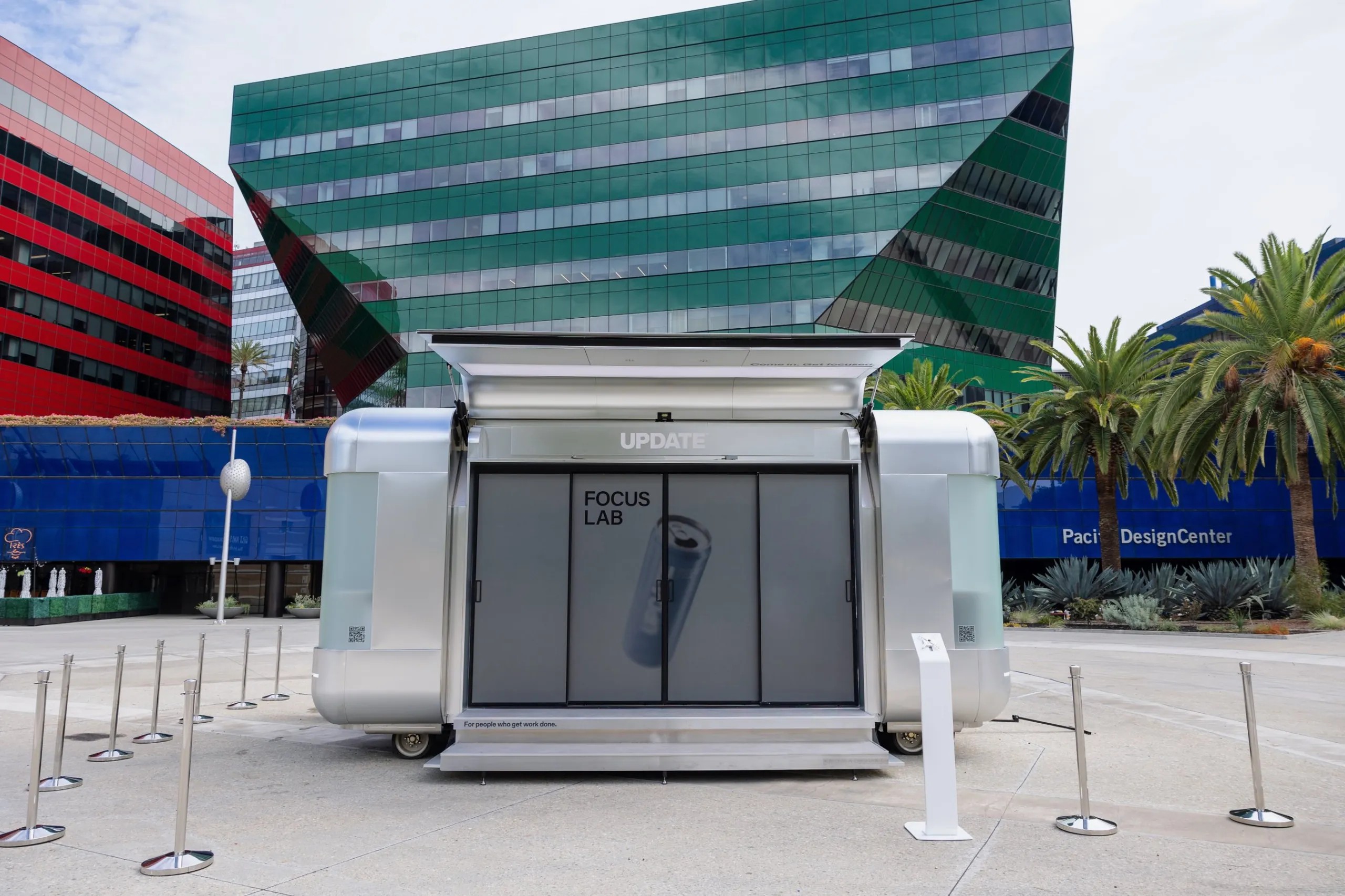 UPDATE Energy Drink’s Touring Focus Lab Is a Nomad Luxe Mobile Pop-Up Shop