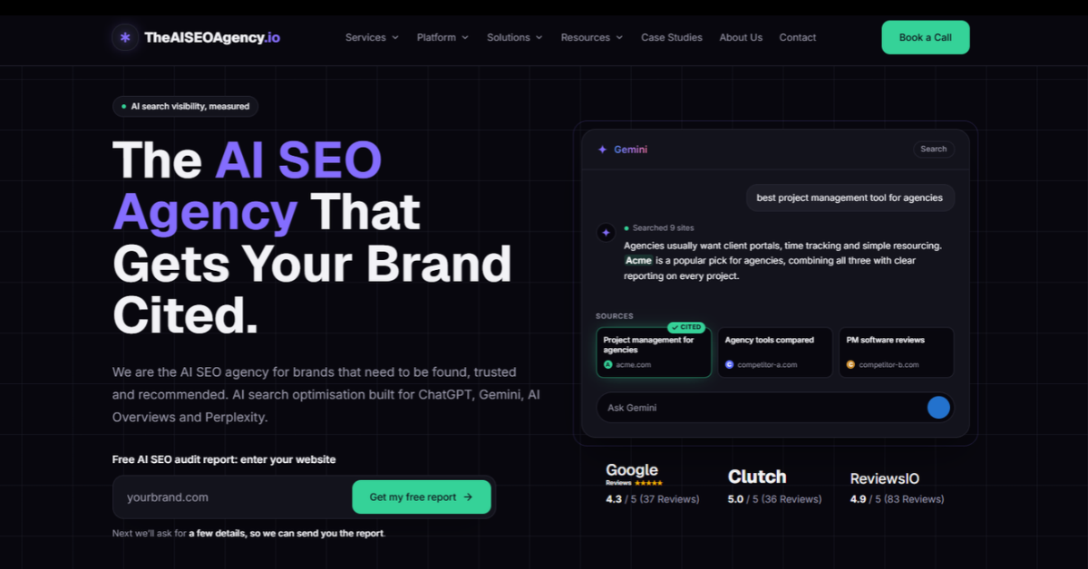 The AI SEO Agency Launches AI Search Optimisation Services for ChatGPT, Google AI Overviews, Gemini and Perplexity