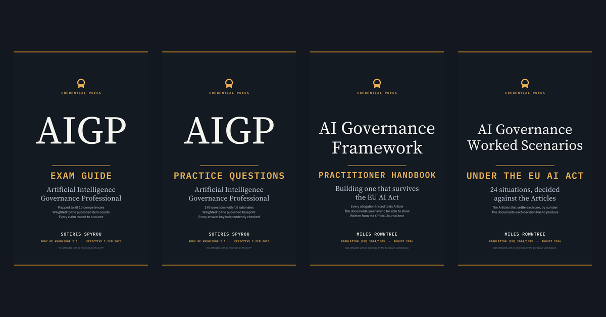 EU AI Act Deadlines Moved: Credential Press Reissues 16 Exam and AI Act Books