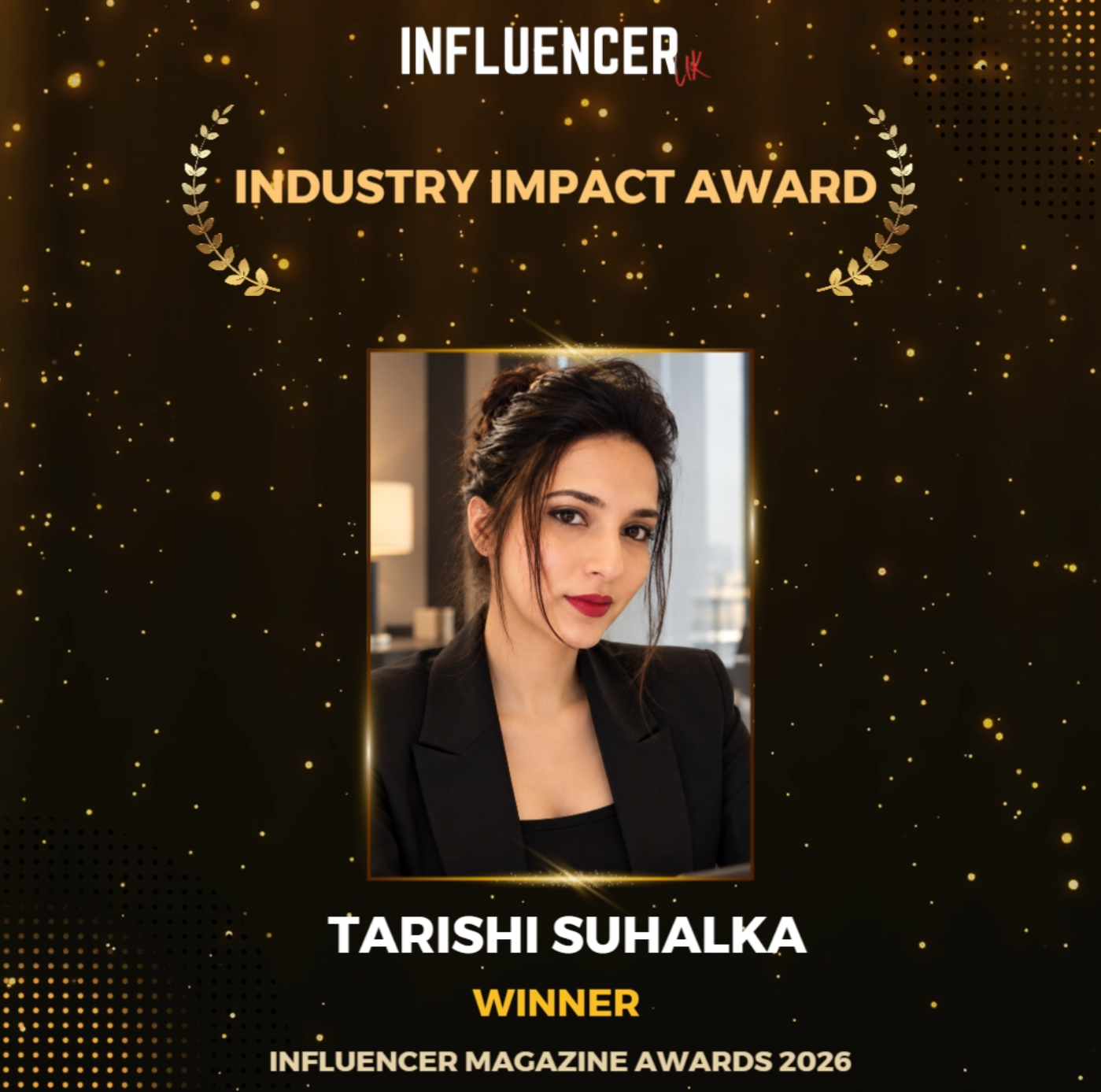 Tarishi Suhalka Wins ‘Industry Impact Award’ at Influencer Magazine Awards 2026
