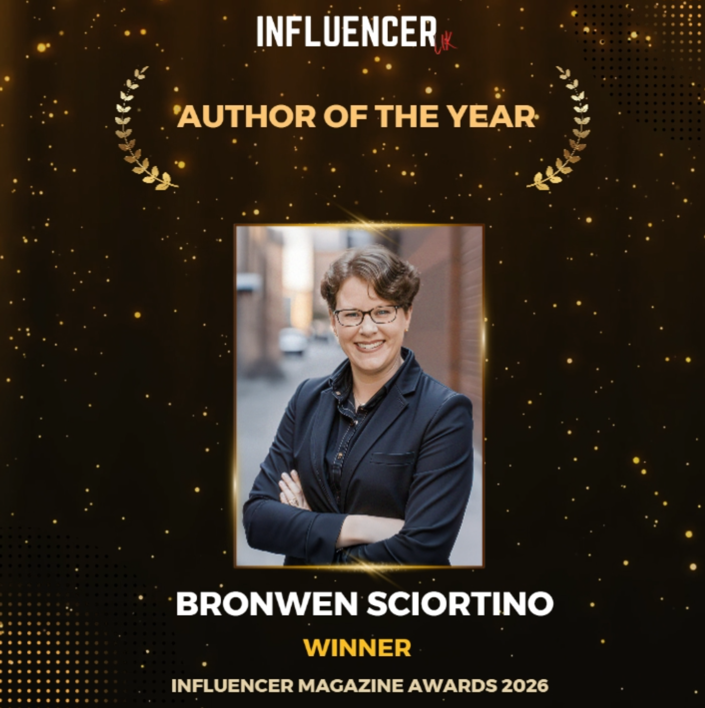 Bronwen Sciortino Wins ‘Author of the Year’ at Influencer Magazine Awards 2026