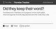 Congressional Promise Tracker Compares What Lawmakers Said With How They Voted