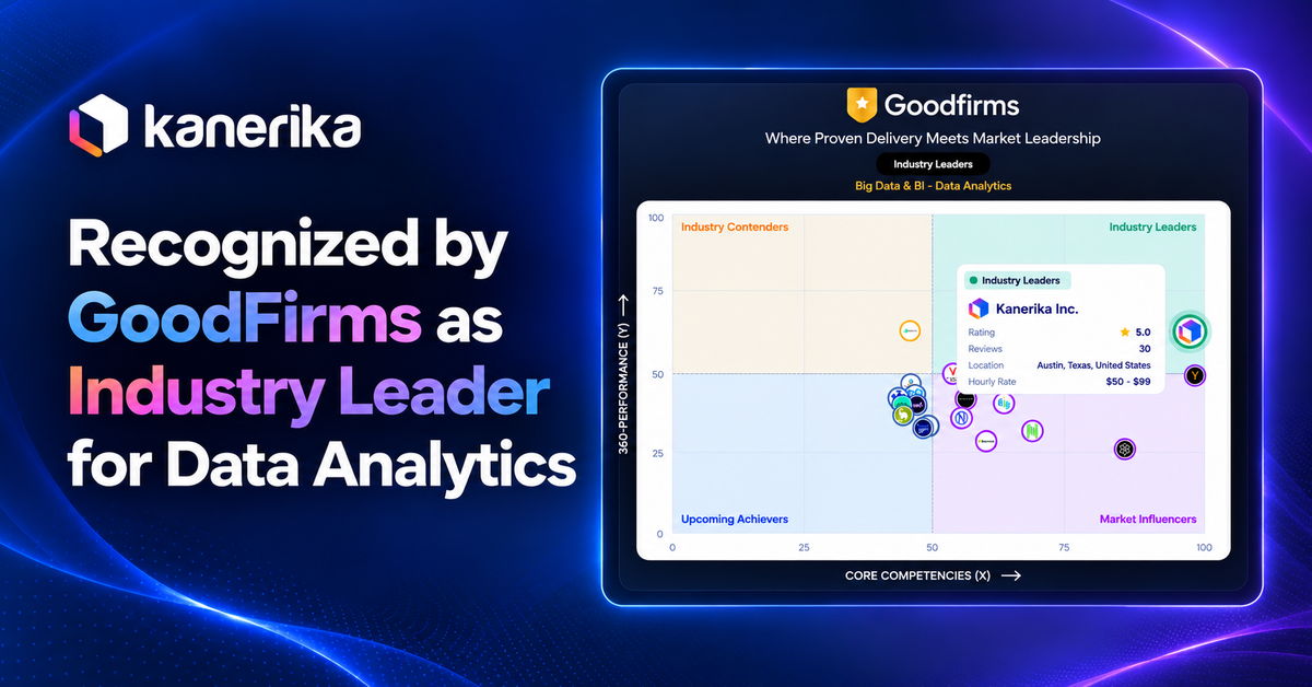 Kanerika Is the Only Firm in GoodFirms’ Industry Leaders Quadrant for Data Analytics