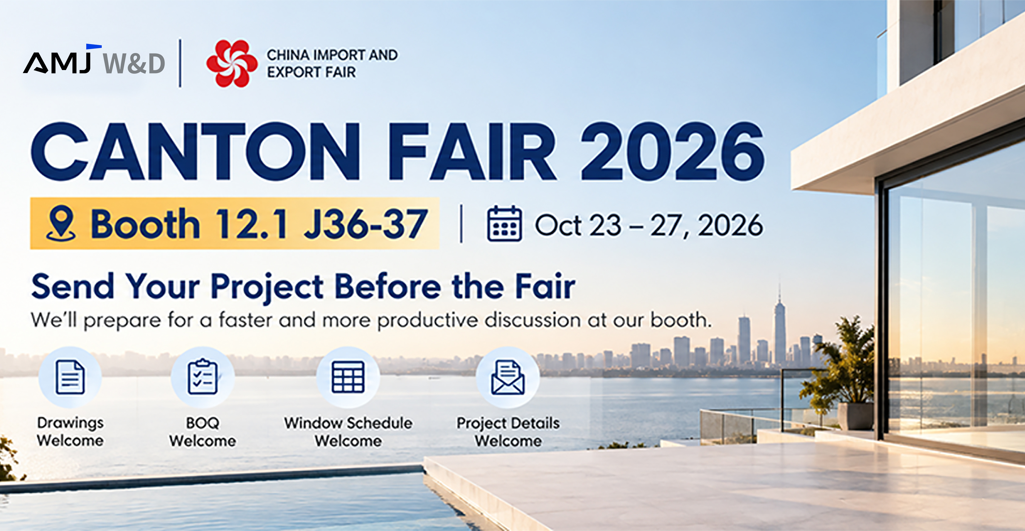 AMJ Windows & Doors to Exhibit at Canton Fair 2026