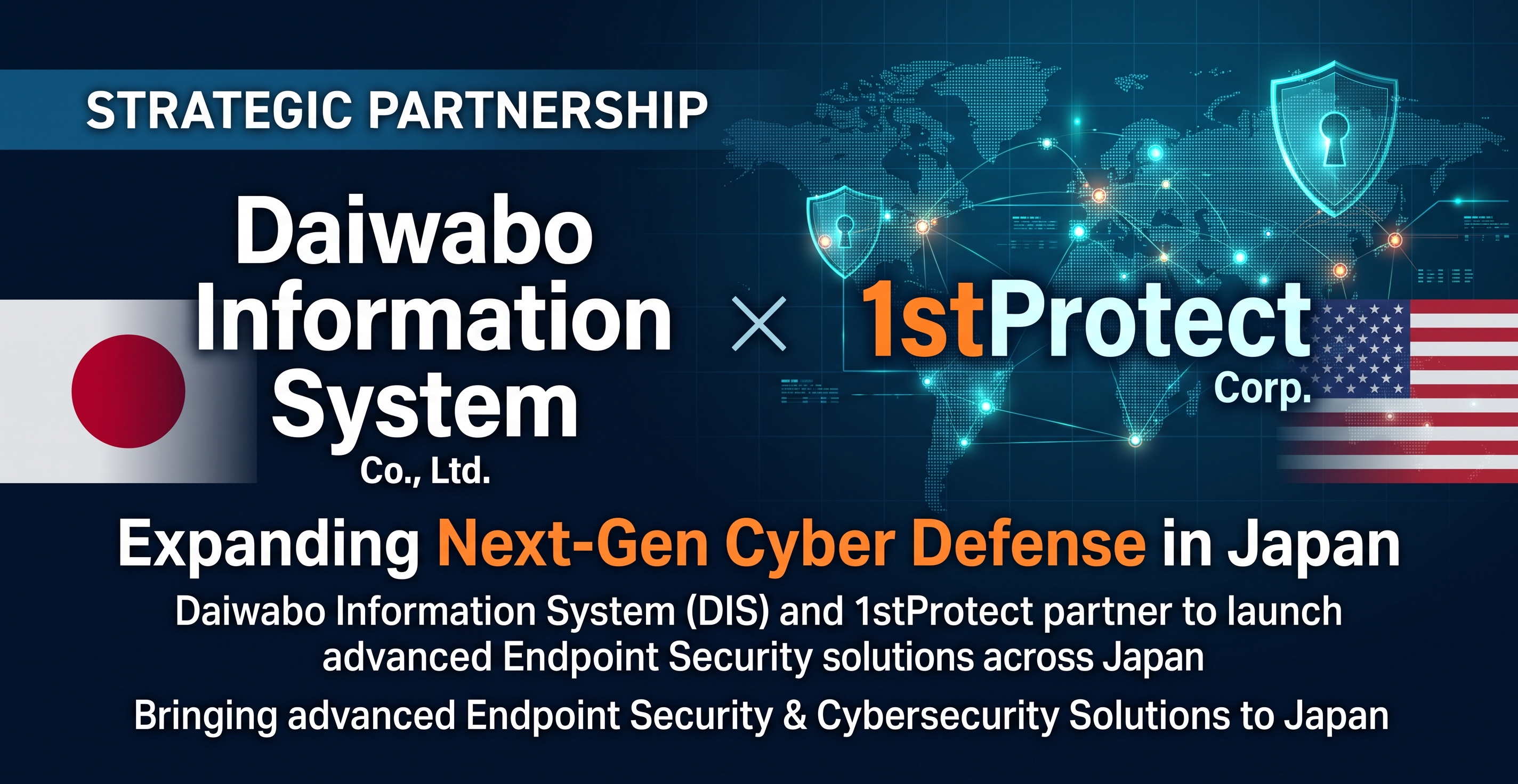 Daiwabo Information System, Inc. Concludes Distributorship Agreement with 1stProtect Corp