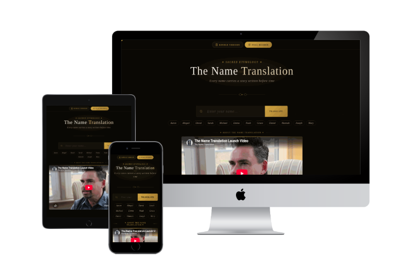 Gateway Church Launches Free Online Name Translation Bible Reader That Shows the Meaning of Every Name in Scripture