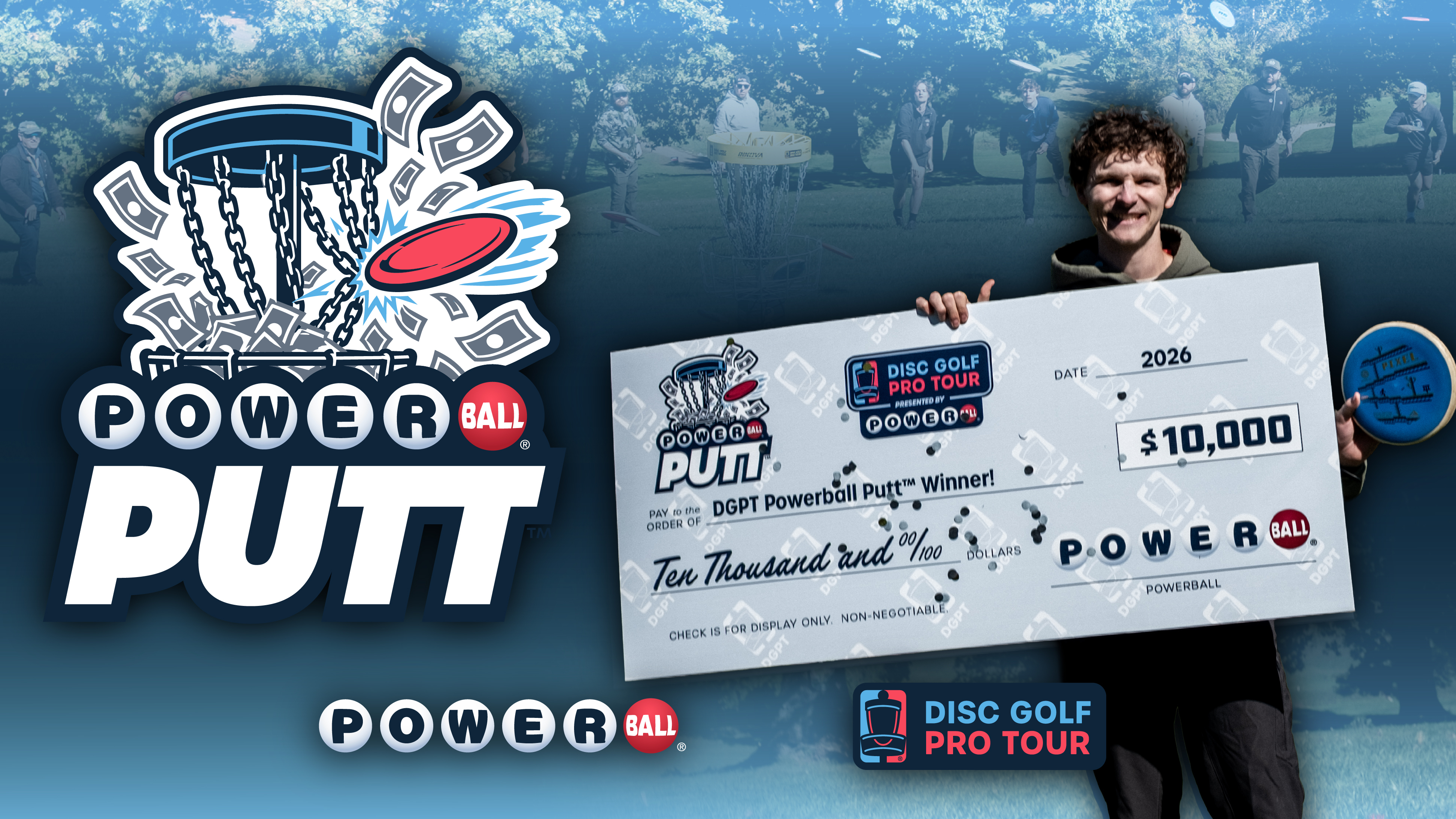Disc Golf Pro Tour Fan Wins $10,000 During Powerball® Putt