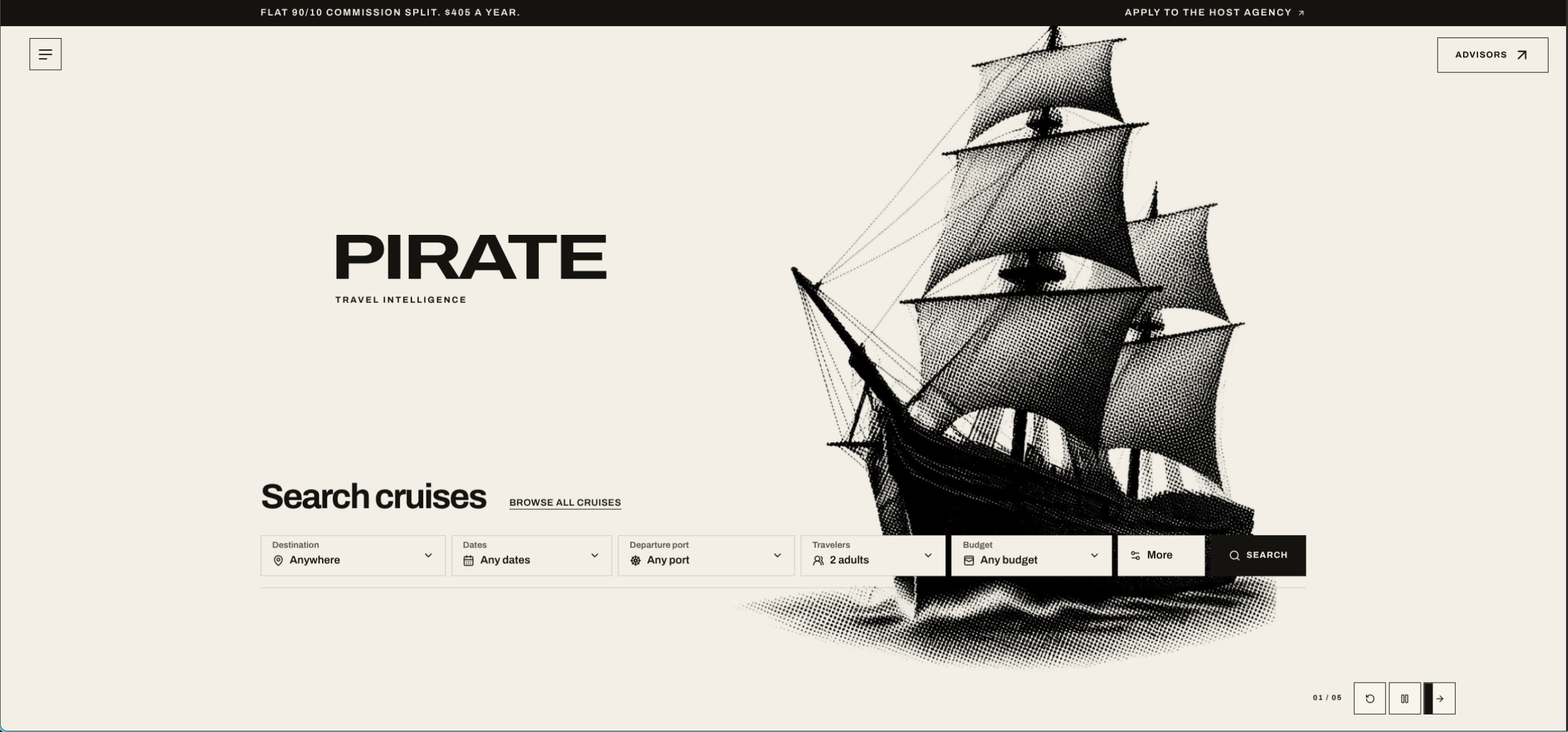 PIRATE Launches Host Agency Giving Travel Advisors a 90/10 Split and Online Booking That Pays Them