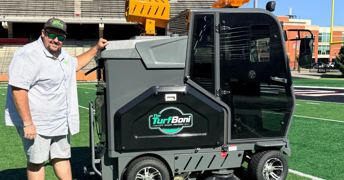 The Patent-Pending Turf Cleaning Machine Making Its Equip Expo Debut
