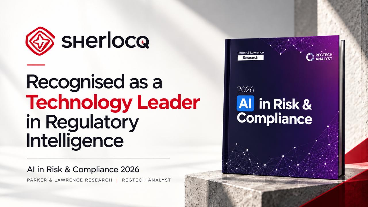 Sherlocq Recognised as a Technology Leader in Regulatory Intelligence in ‘AI in Risk & Compliance 2026 Report’