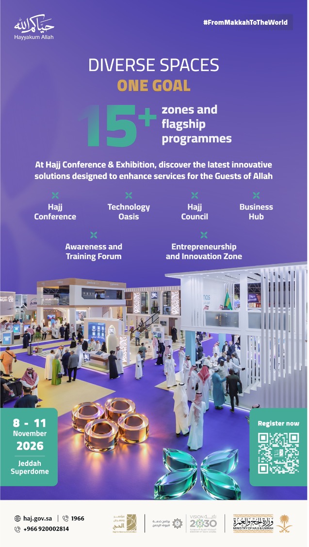 Sixth Hajj Conference and Exhibition to Feature over 15 Zones, Key Programs