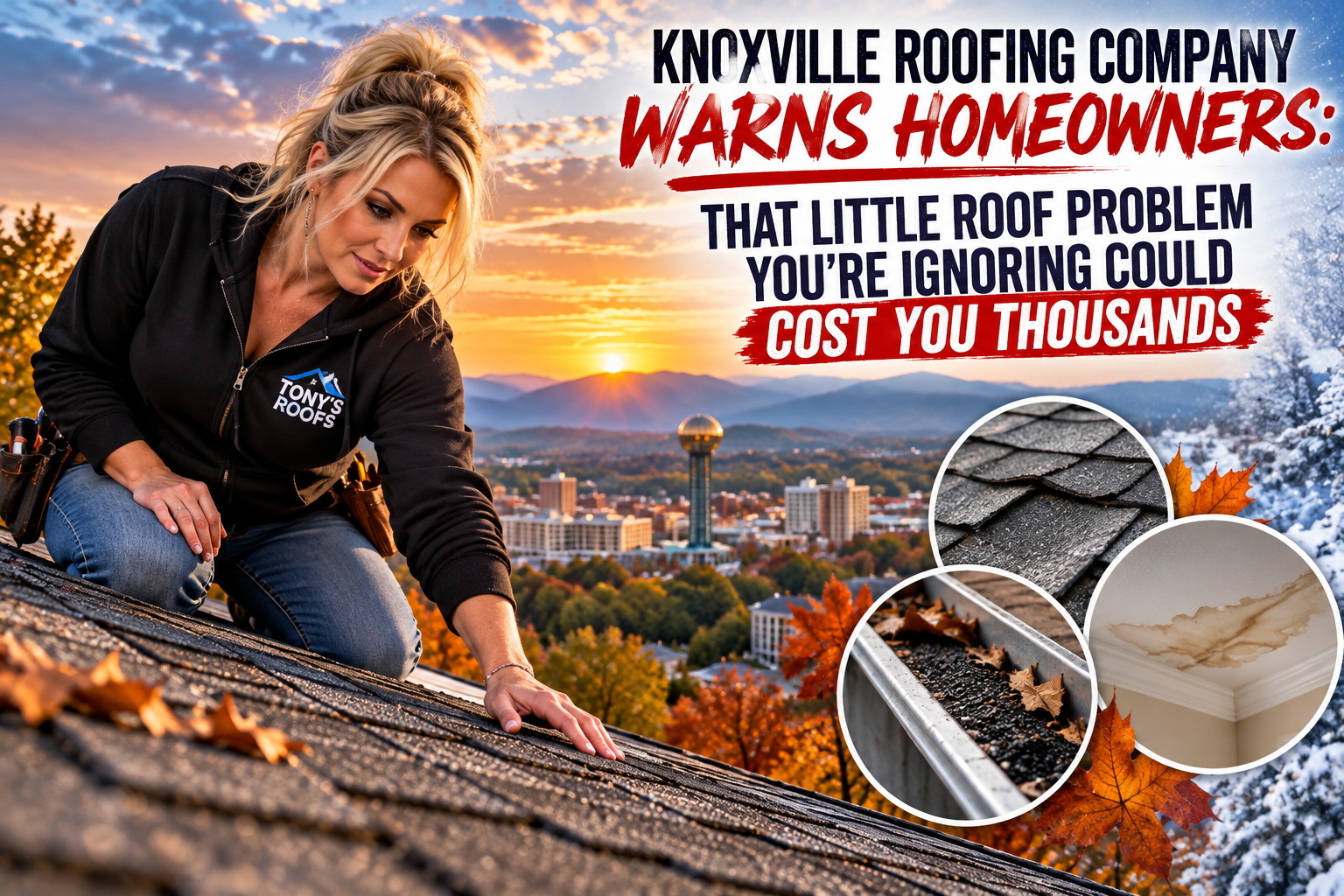 Tony’s Roofs Urges Knoxville Homeowners to Address Hidden Roof Damage Before Winter Weather Arrives