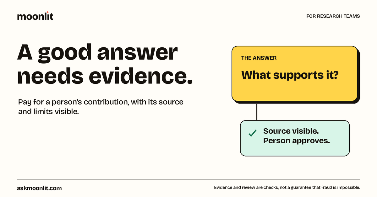 Moonlit Makes Source Evidence Part of an AI’s Paid Research Job