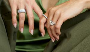 Model wearing jewelry from With Clarity's early black friday sale