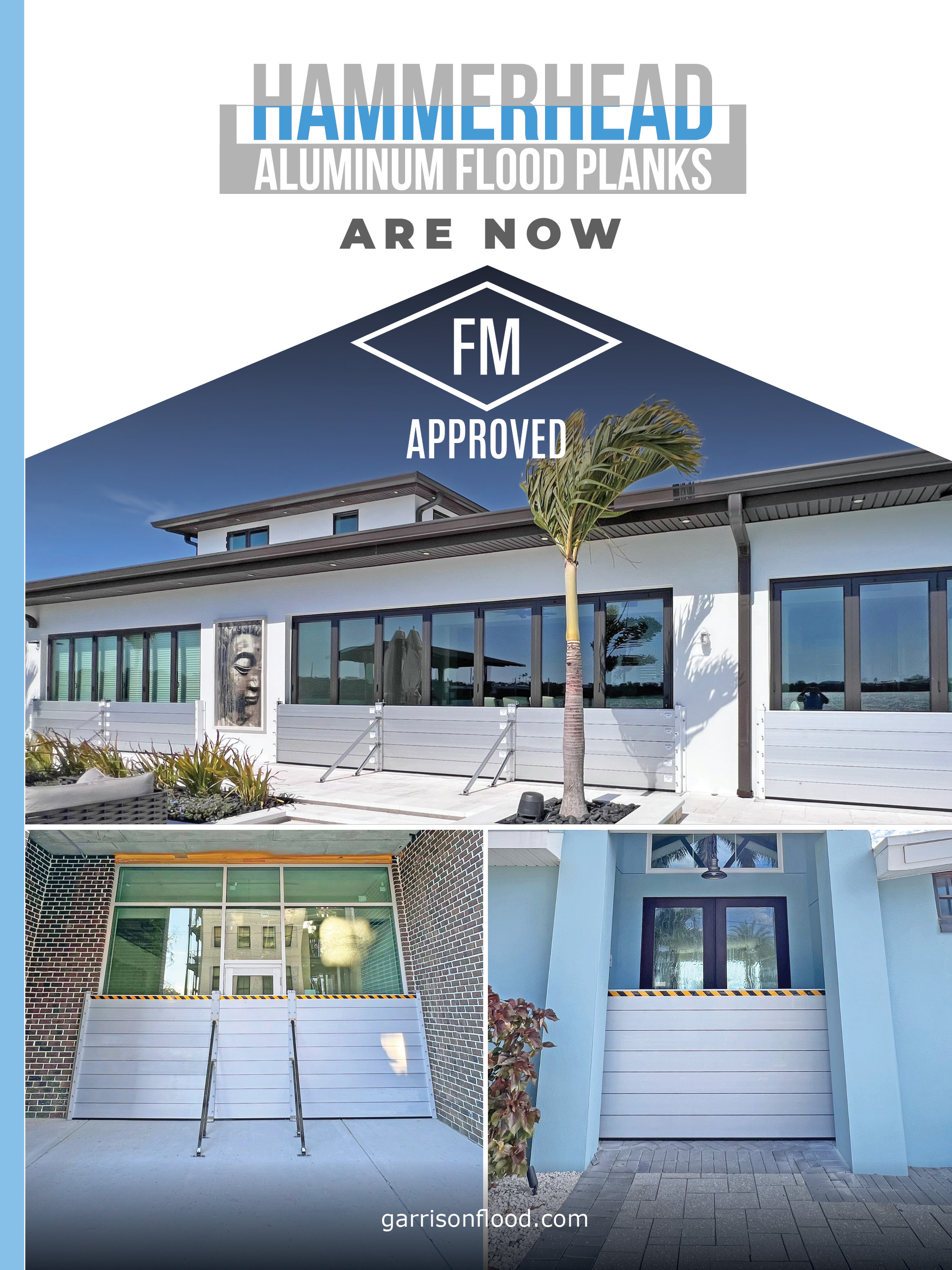 Garrison Flood Control’s Hammerhead Aluminum Flood Plank System Earns Prestigious FM Approval