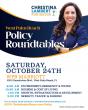 TOMORROW: Christina Lambert to Host Final Resident Policy Roundtable