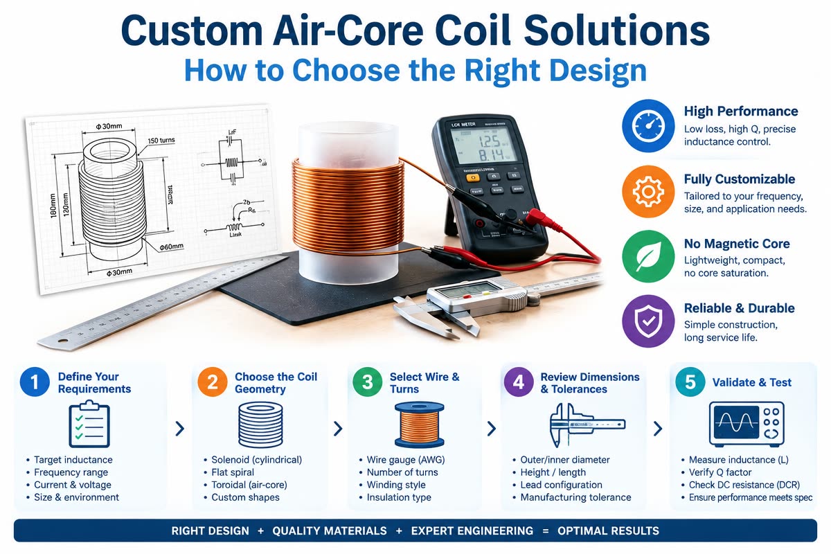 Custom Air-Core Coil Solutions: How to Choose the Right Design