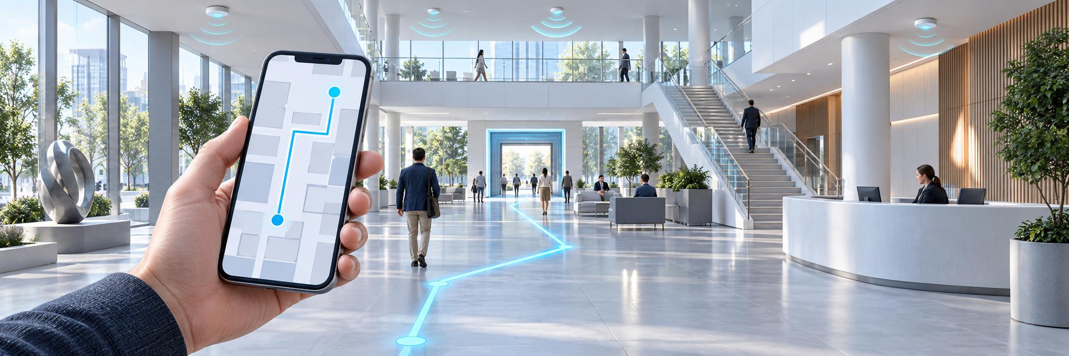 Smartphone Indoor Navigation Systems Use Downlink UWB for Accurate Positioning