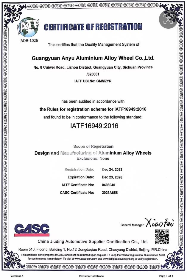 How IATF16949 Standards Define Syac as a Quality-Driven China OEM Forged Wheels Manufacturer