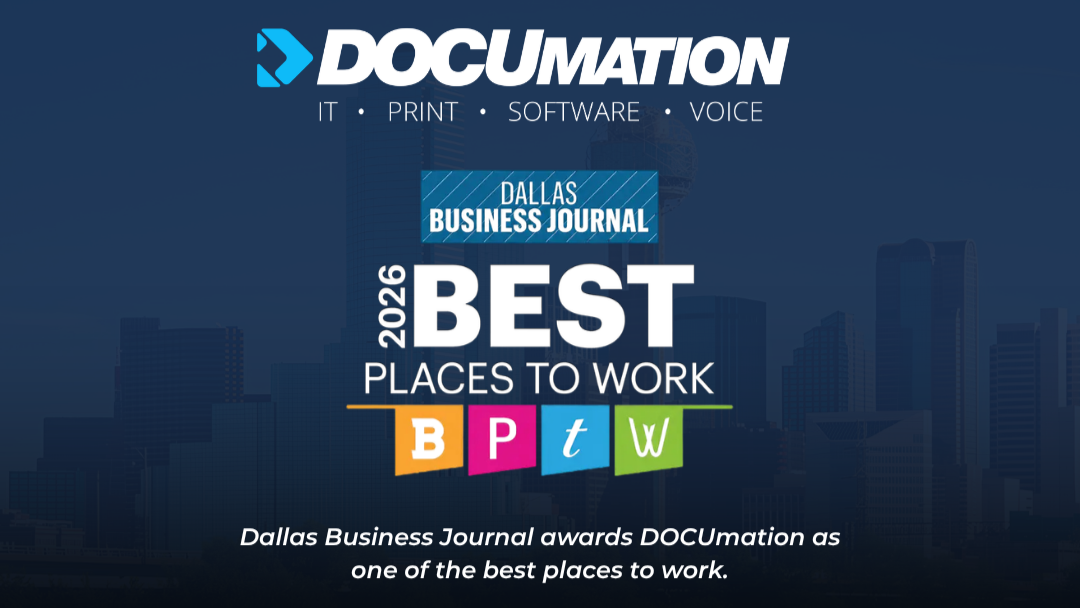 DOCUmation Dallas Recognized as One of Dallas Business Journal’s Best Places to Work