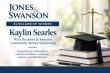Kaylin Searles Wins 2026 Community Service Scholarship From Jones & Swanson