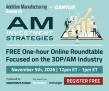 AM Research and Cantor to Host 6th Annual ‘AM Investment Strategies’ Webcast Focused on the 3D Printing Market