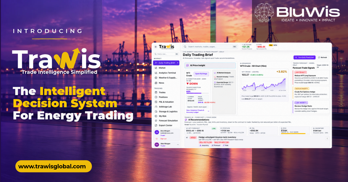 BluWis Launches TraWis to Bring Intelligent Decision Support to Energy Trading