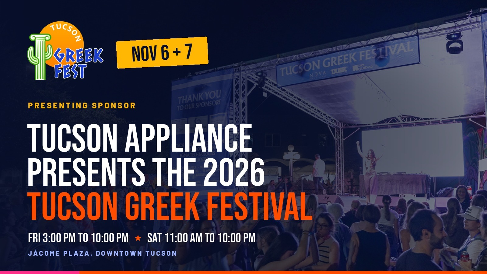Tucson Appliance Named Presenting Sponsor of 2026 Downtown Greek Festival
