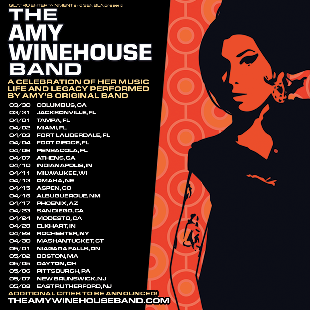 CELEBRATING THE ICON AND HER TIMELESS MUSIC: AMY WINEHOUSE’S ORIGINAL BAND RETURNS TO THE STAGE FOR 2027 TOUR
