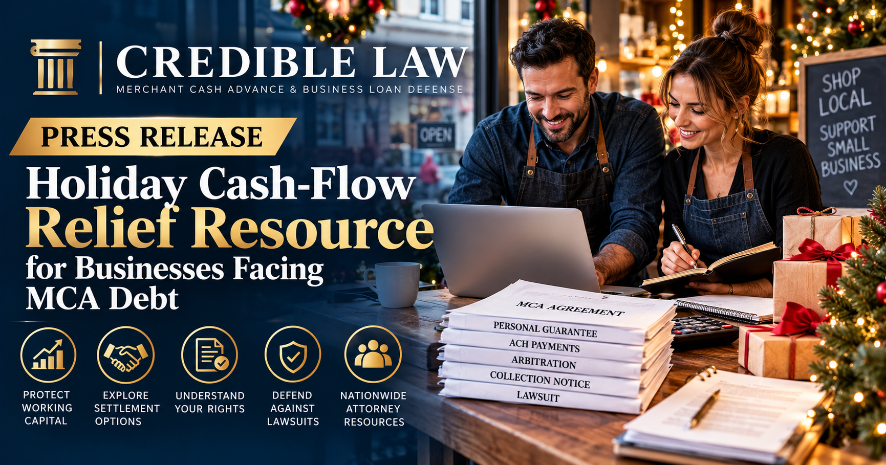 Credible Law Announces Holiday Cash-Flow Relief Resource for Businesses Facing MCA Debt