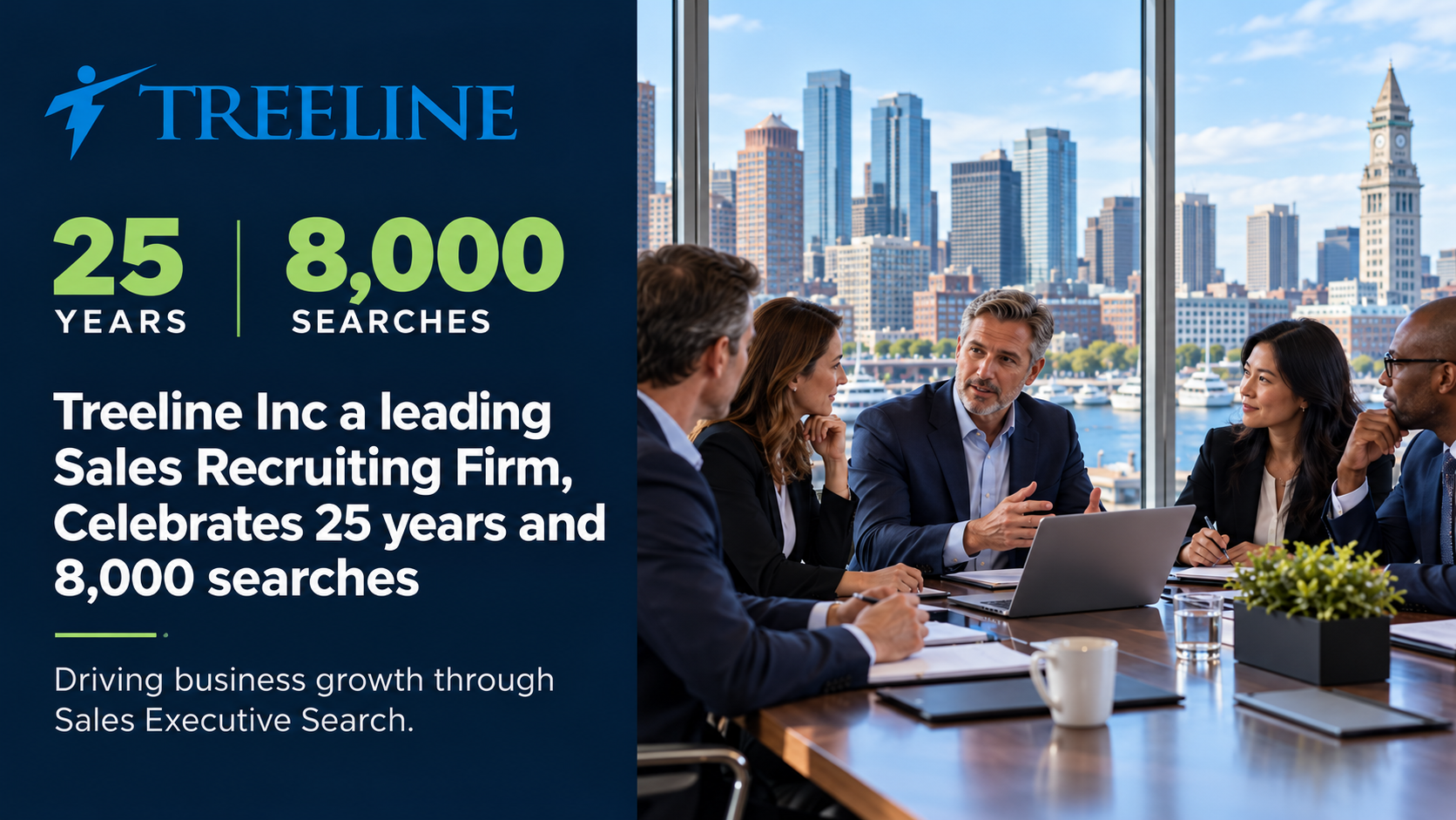 Treeline Inc Leads U.S. Sales Recruiting Firms Reaching Its 8,000th Sales Executive Search