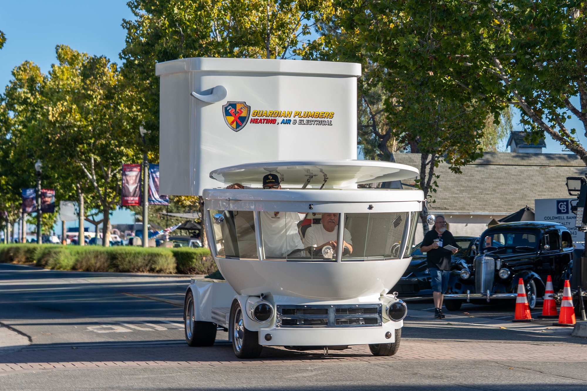 Guardian Plumbers, Heating, Air & Electrical to Display The Toilet Car at Car Show Benefiting U.S. Vets Inland Empire