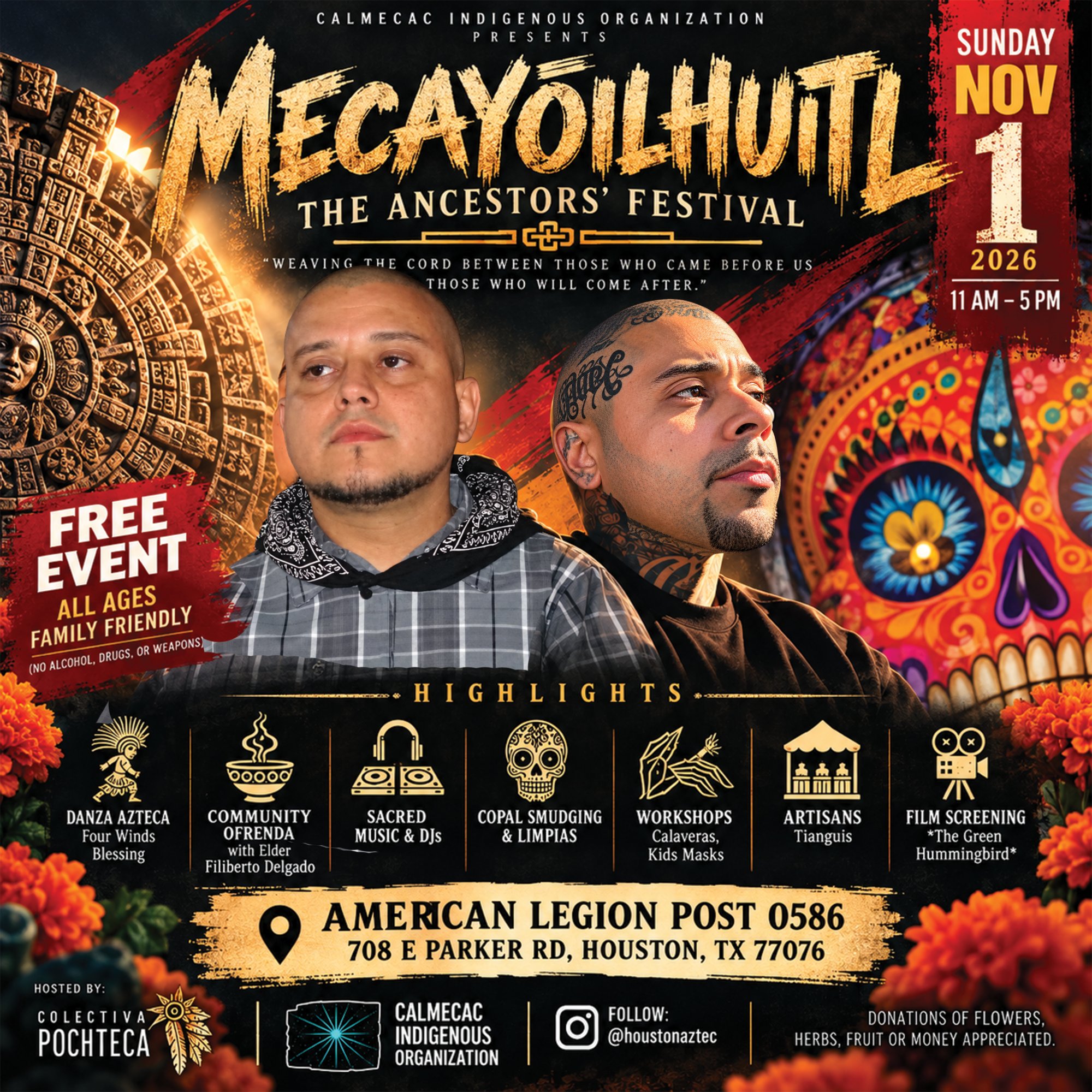 Loke G & Brickaveli of KBT unite the community for the Dia De Los Muertos festival.