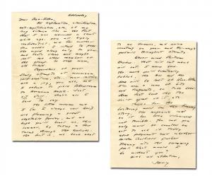 A rare letter written and signed by Catcher in the Rye author J