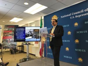 Using a power point presentation Alireza Jafarzadeh documented Tehran's fear of protests and the capabilities of Resistance Units in Iran