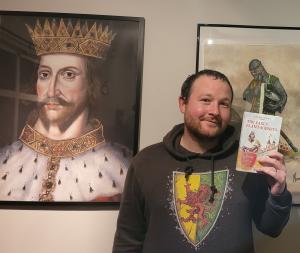 Author Alan McLean with 'The Casual Historian presents The Early Plantagenets'