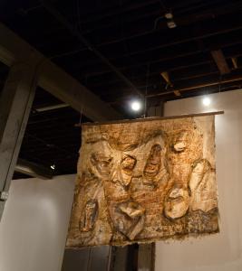 Latex panels of Jalladkhana Killing Field Museum, in Dhaka, Bangladesh, in Broken Column exhibition, by Pritika Chowdhry.