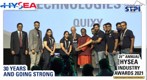 Quixy wins Emerging Product of the year Award at HYSEA Innovation Summit 2021 1