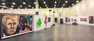 The Art of Politics show 2016 Julian Raven's trump Portrait