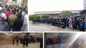 Iranian retirees and pensioners held protest rallies in several cities on Sunday. In Rasht, Gilan province, the workers held their demonstrations in front of the local offices of the Welfare Organization.