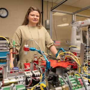 Victoria Rowell, a 2017 graduate of Motlow’s mechatronics program.