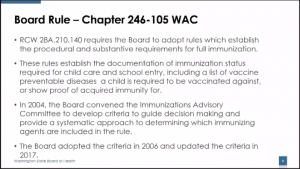WA Board of Health Vote Supports Option of Mandating Experimental Vaccines for Children