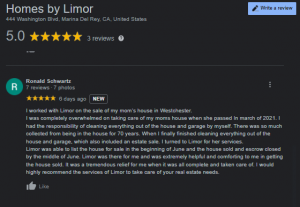 5 Star Review for Limor Zamir