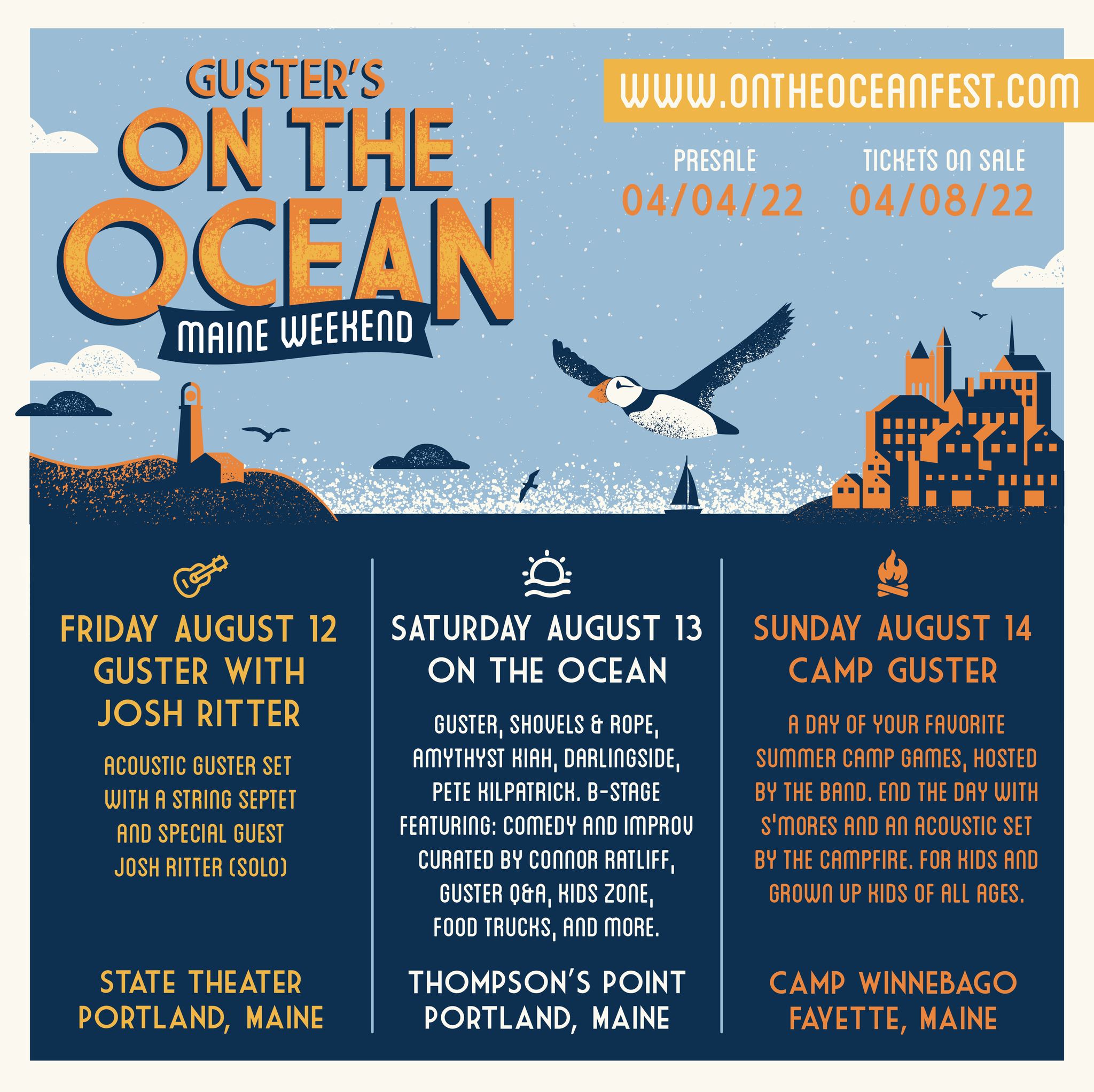 Guster’s On The Ocean Weekend Returns To Portland, Maine August 12 14