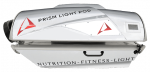 Prism Light Pod whole-body red light therapy bed in white