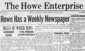 Howe Enterprise Newspaper